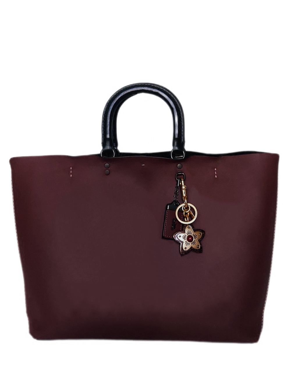 COACH 3 PC ROGUE TOTE SET-Tote, Wristlet Pouch, and Coach Bag Charm/Key Chain - Picture 2 of 8